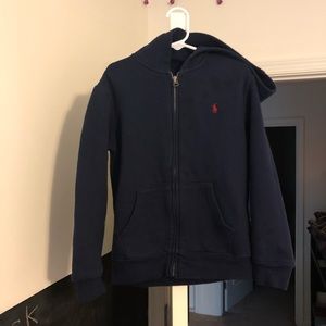 Boys Polo by Ralph Lauren Zip Hoodie, Size 7